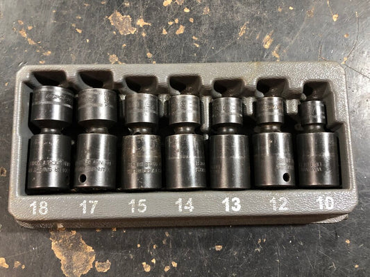 Flank Drive® Shallow Impact Swivel Socket Set