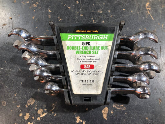 Double-End Flare Nut Wrench Set