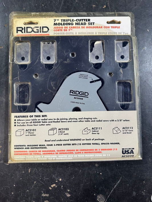 Triple-Cutter Molding Head Set