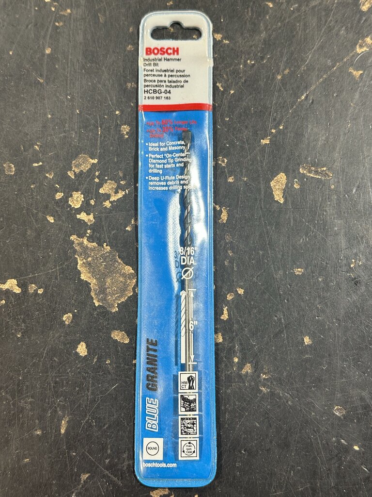 Blue Granite Turbo Carbide Hammer Drill Bit