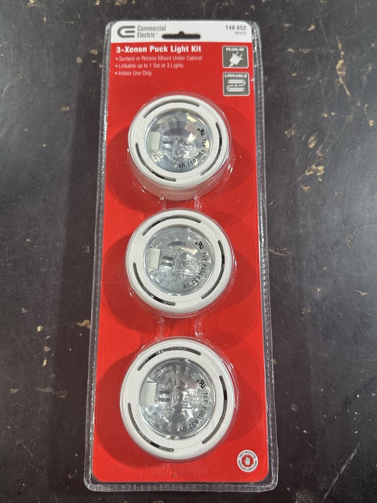 3-Xenon Puck Light Kit