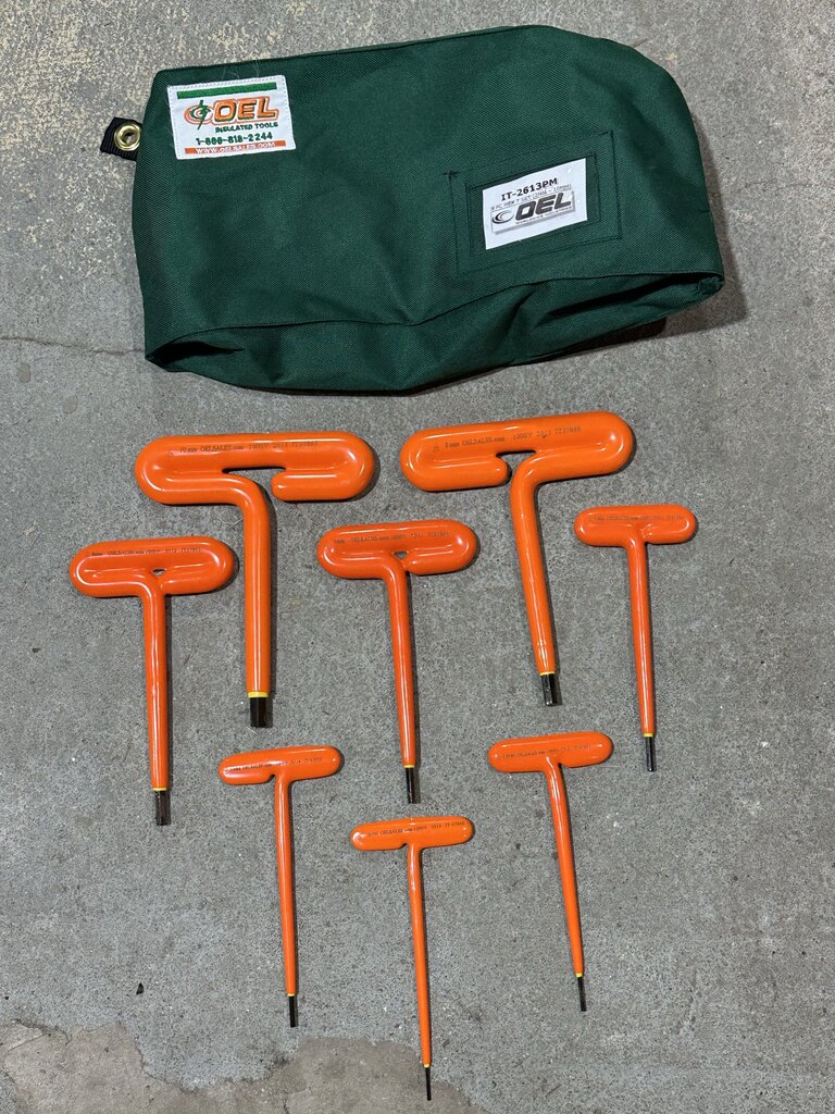 Insulated T-Handle Hex Wrench Set
