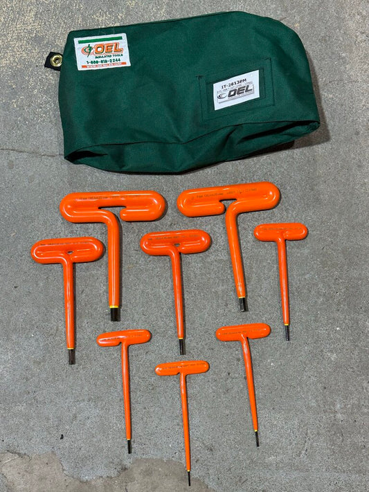 Insulated T-Handle Hex Wrench Set