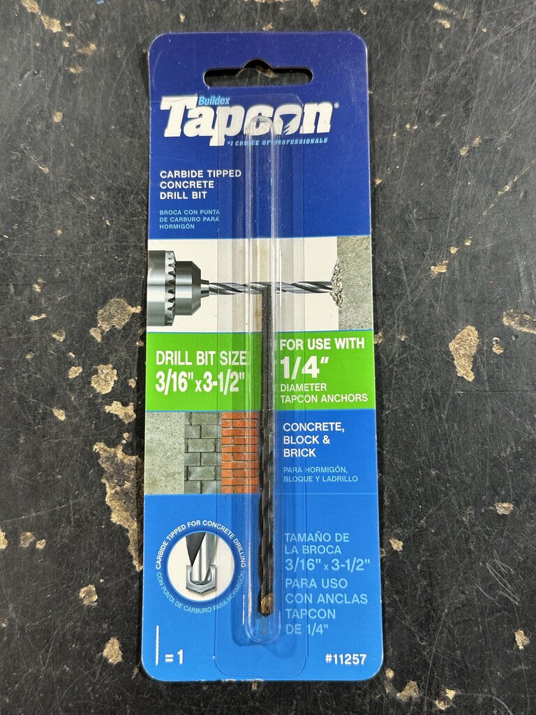 Smooth Shank Masonry Drill Bit (1-Piece)