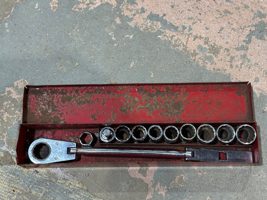 VRF Frontend Alignment Pass Through Flex-Head Ratchet Socket Set