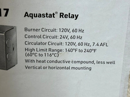 Single Aquastat for Oil Boiler without Tankless Coil