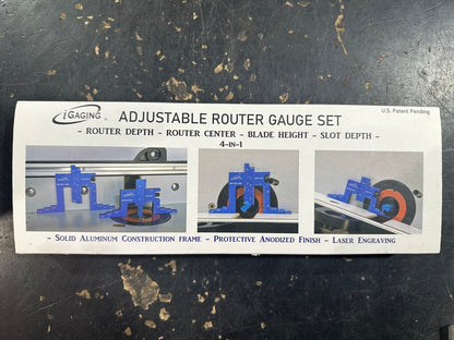 Mini & Multi Adjustable Router Depth & Center Gauge Set