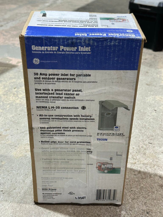 Generator Power Inlet Box