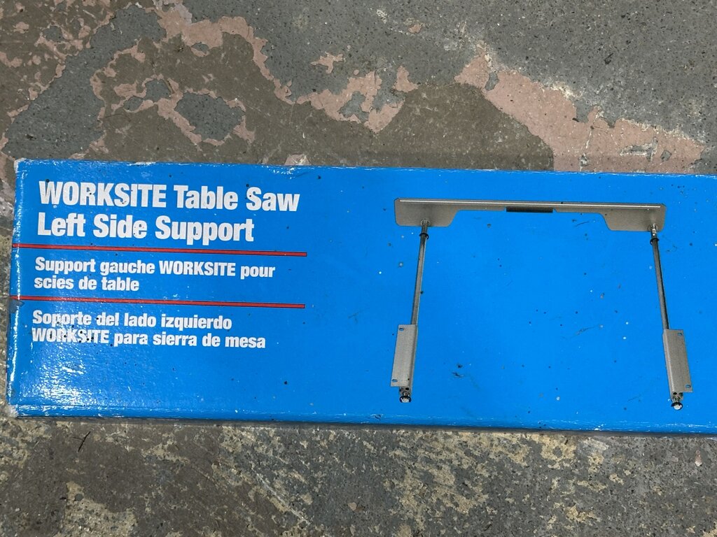 Worksite Table Saw Left Side Support