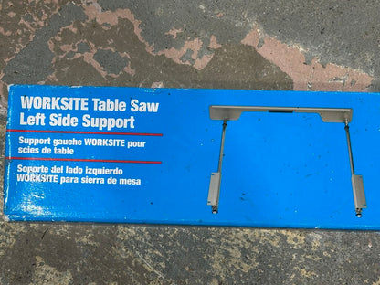 Worksite Table Saw Left Side Support