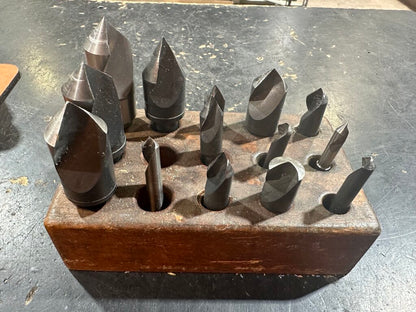 Countersink & Chamfer Cutter Set In Wooden Block