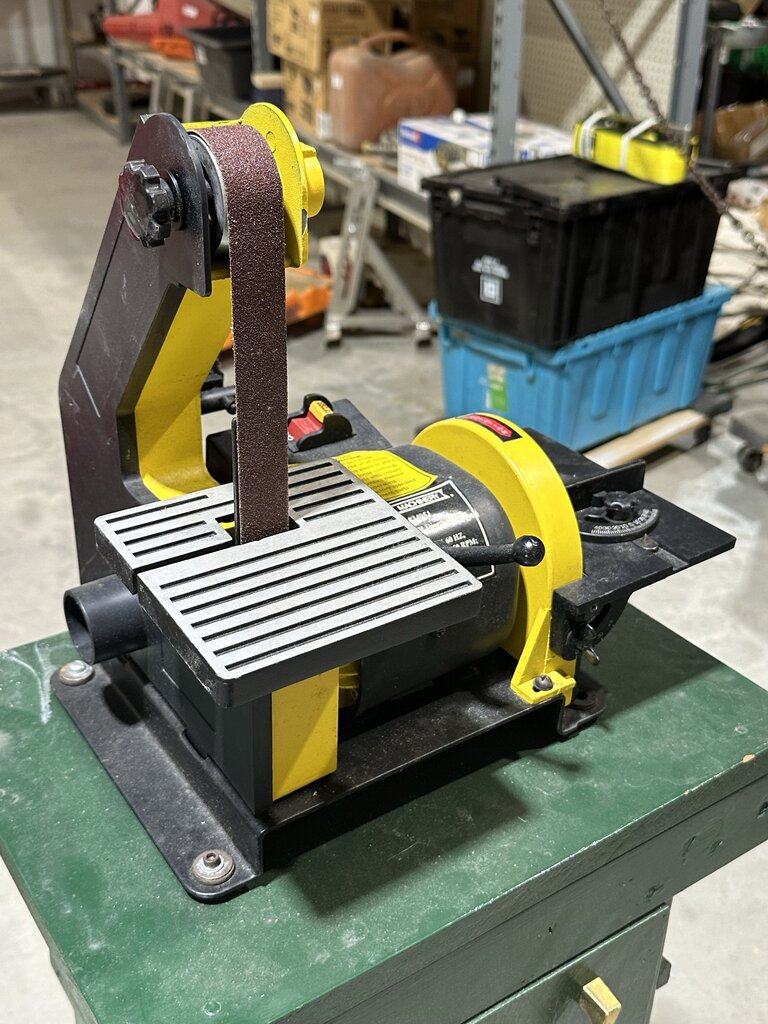 Belt / Disc Sander on Stand with Storage