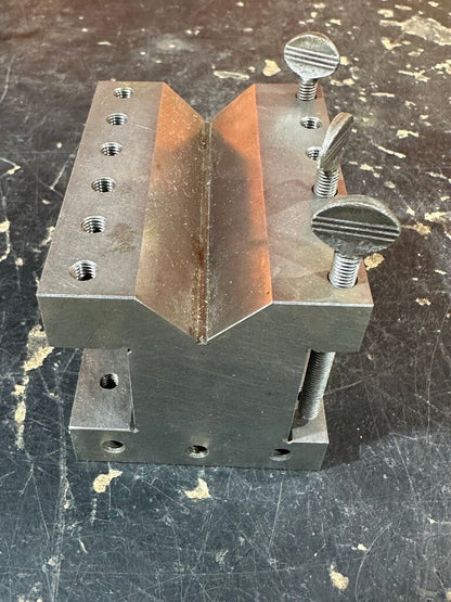 Machinist's V-Block With Hold-Down Screws