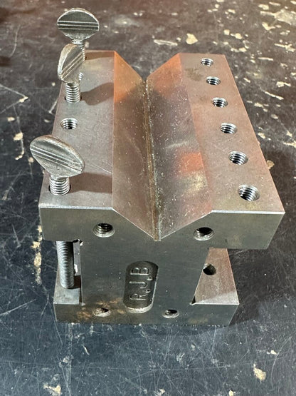 Machinist's V-Block With Hold-Down Screws