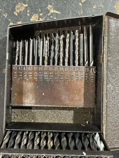 Number Drill Index With Assorted USA Number Drill Bits