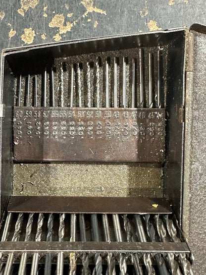 Number Drill Index With Assorted USA Number Drill Bits
