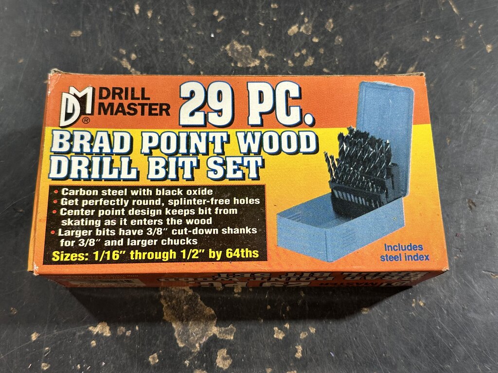 Brad Point Drill Bit Set