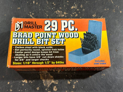 Brad Point Drill Bit Set