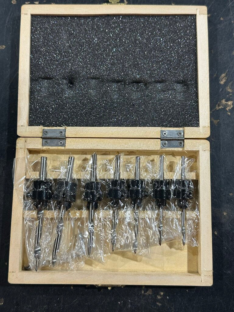 Tapered Drill, Countersink/Bore & Stop Collar Set
