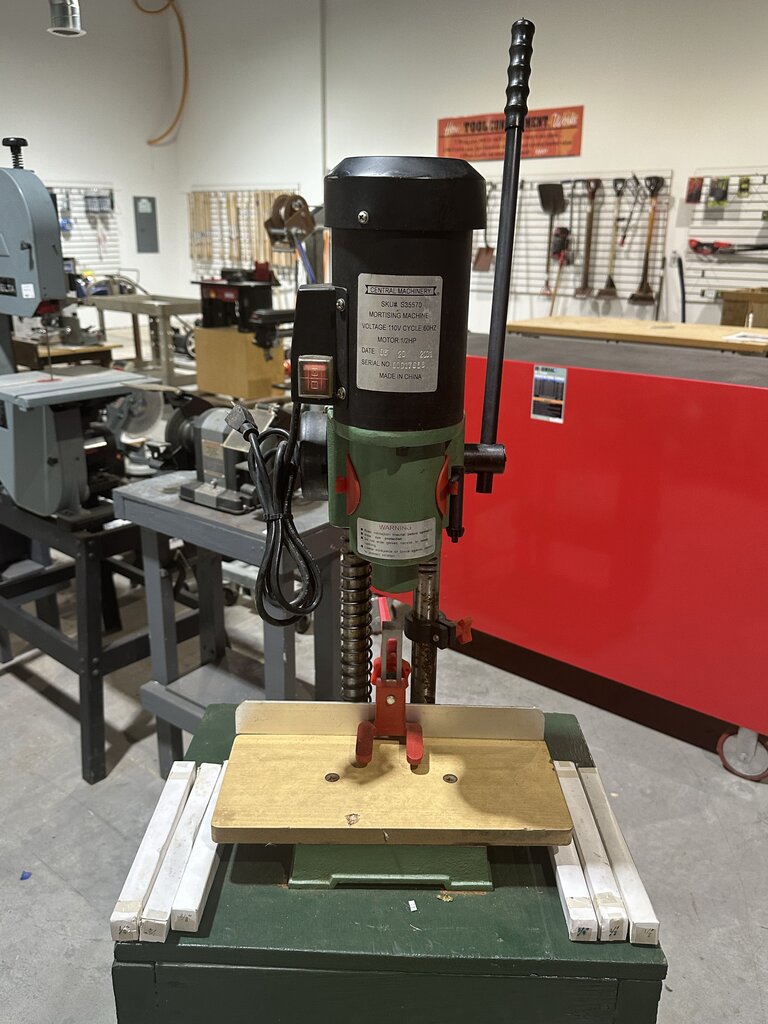 Hollow Chisel Mortiser on Stand