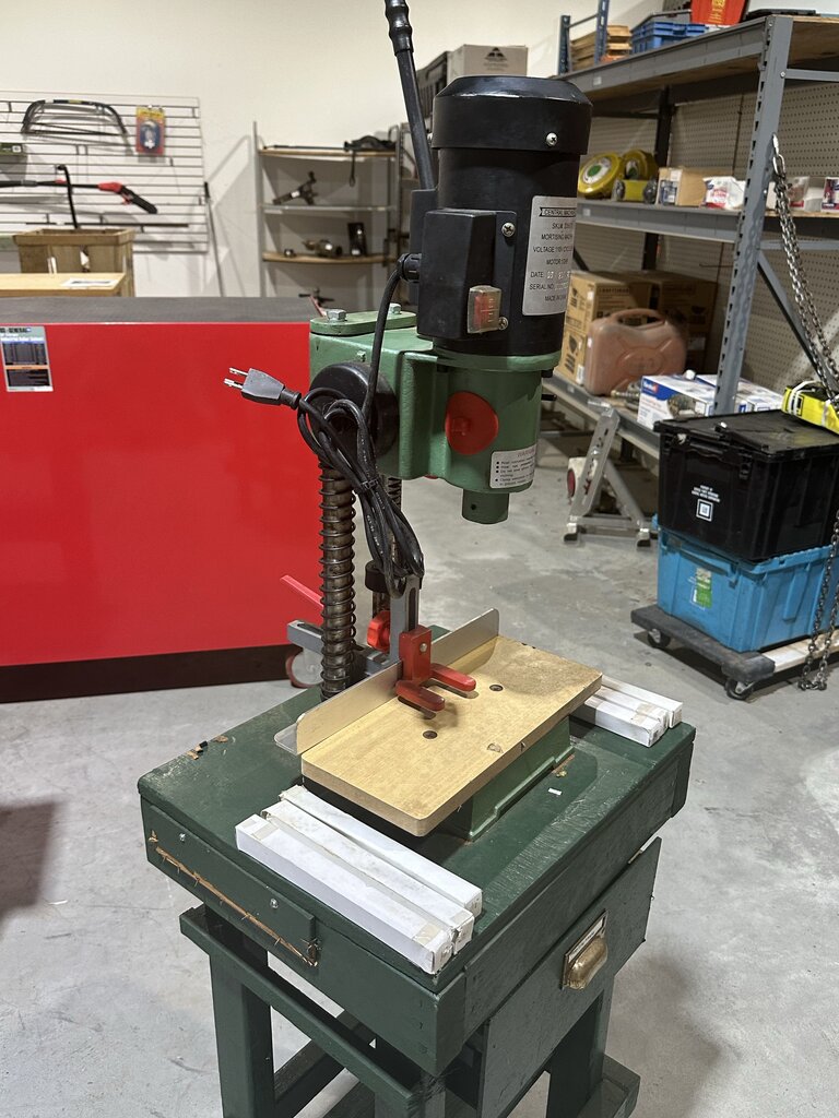 Hollow Chisel Mortiser on Stand