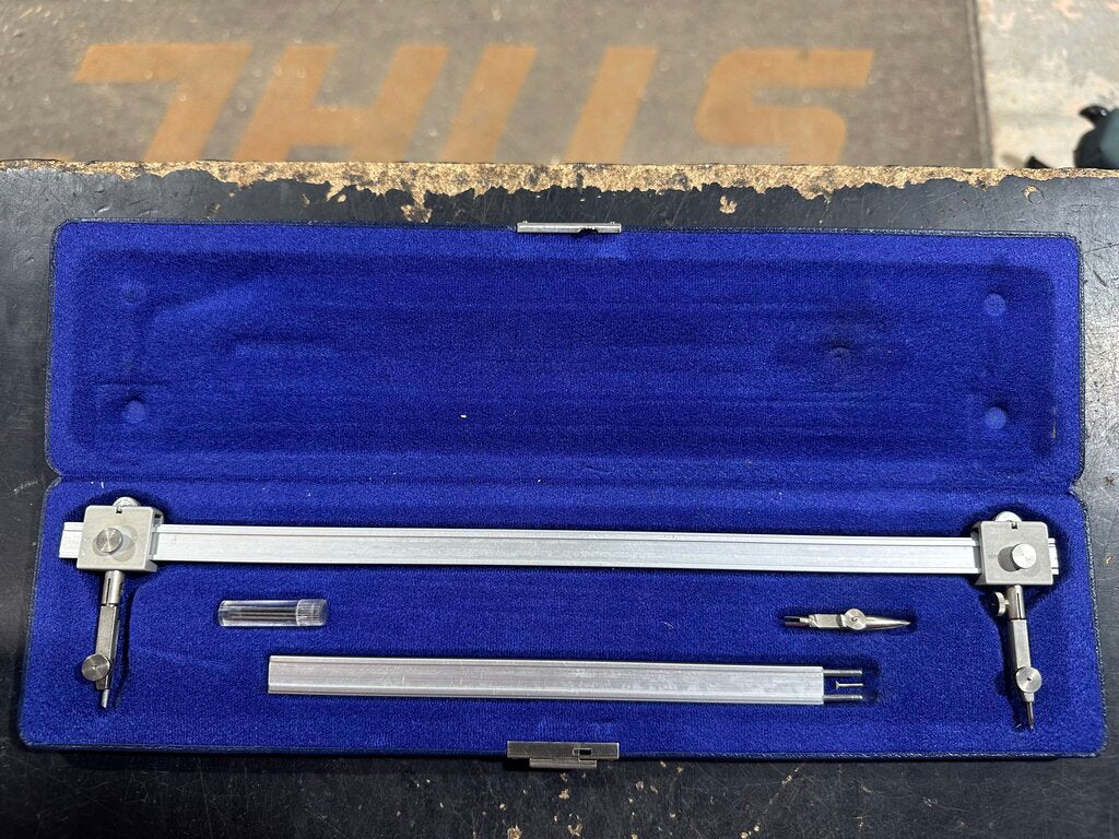 Beam Compass And Trammel Point Set