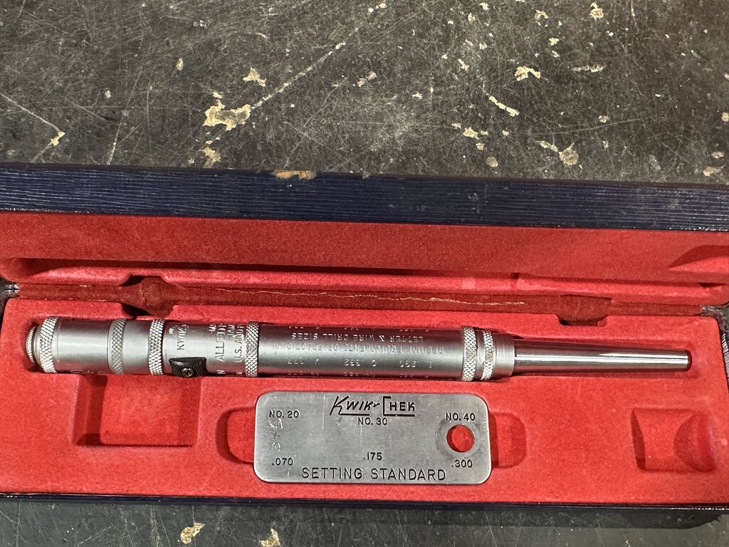 Kwik-Chek Hole Gage & Setting Standard
