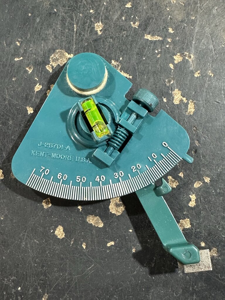 Carburetor Choke Plate Angle Measuring Gauge