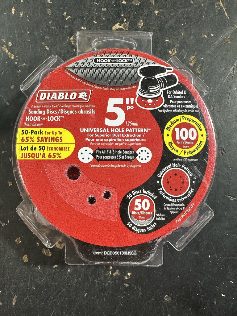 ROS Sanding Discs 50-Pack