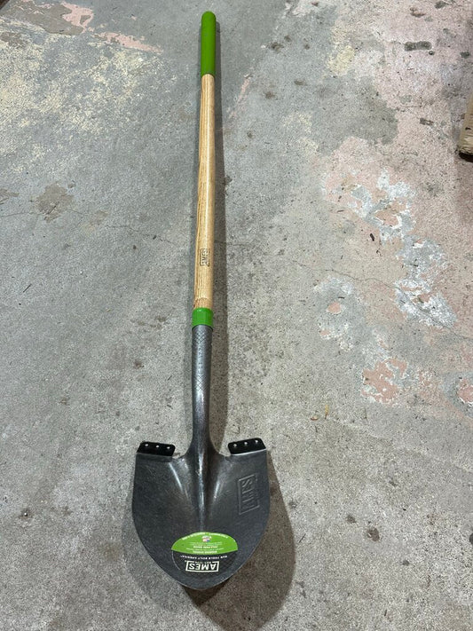 Wood Handle Round Point Digging Shovel
