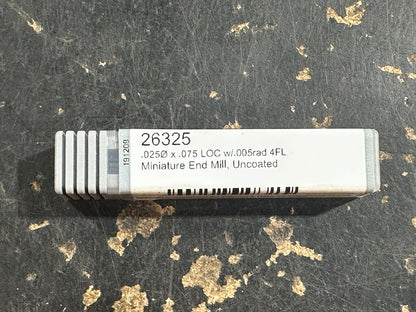Solid Carbide Corner Radius End Mill