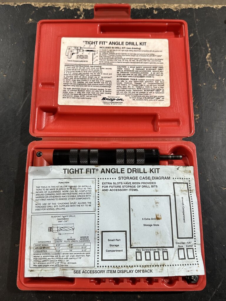 "Tight Fit" Angle Drill Kit