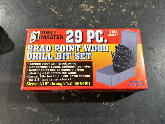Brad Point Wood Drill Bit Set