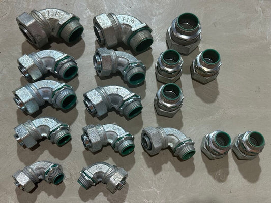 Liquid Tight Connector and 90° Elbow Assortment Lot
