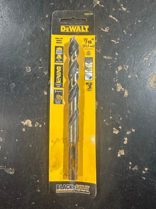 Black and Gold Split Point Drill Bit