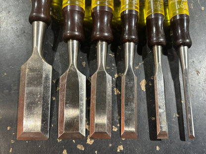 Beveled Edge Wood Chisel Set