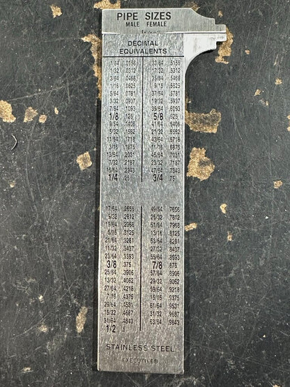 Stainless Steel Pocket Pipe Caliper