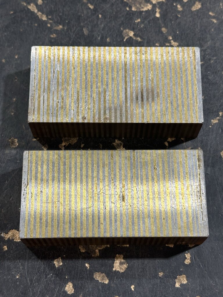 Matched Pair of Laminated Magnetic Chuck Blocks