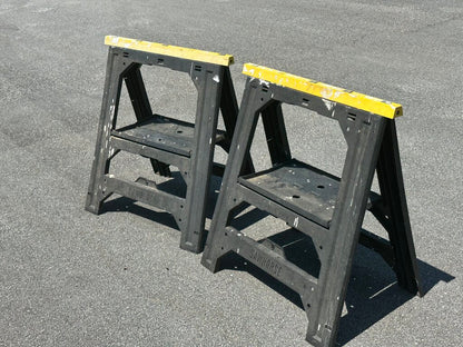 Folding Plastic Saw Horse 2-Pack