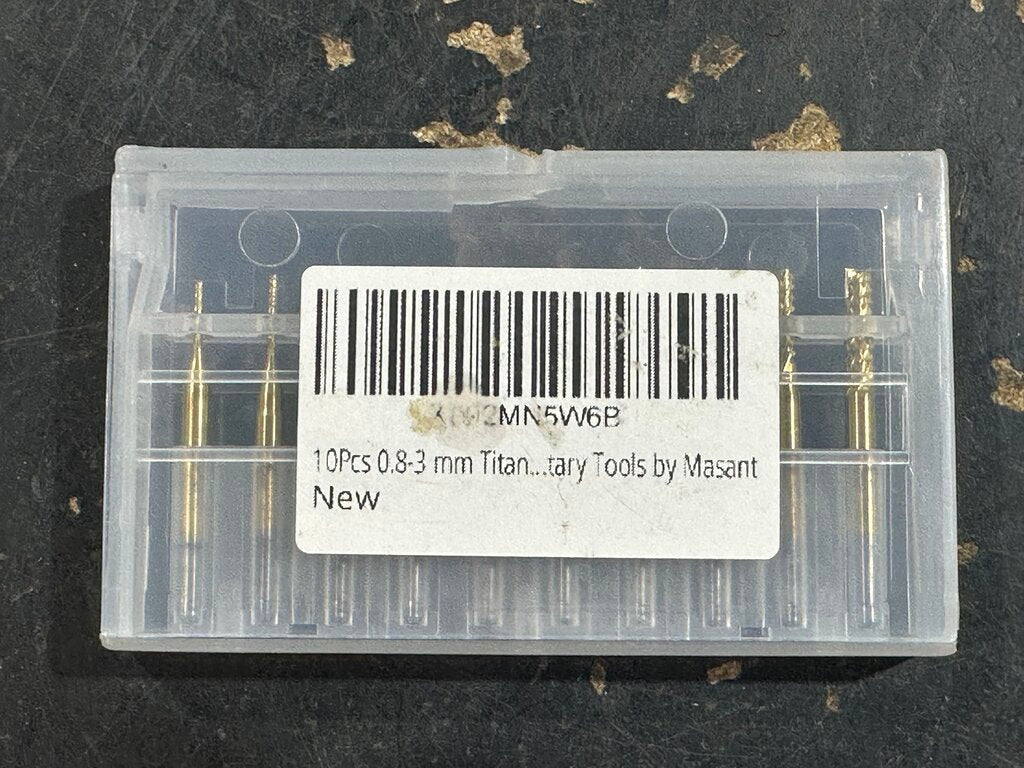 Titanium-Coated Micro Drill Bit Set