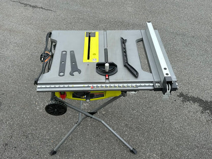 Corded Portable Table Saw With Rolling Stand