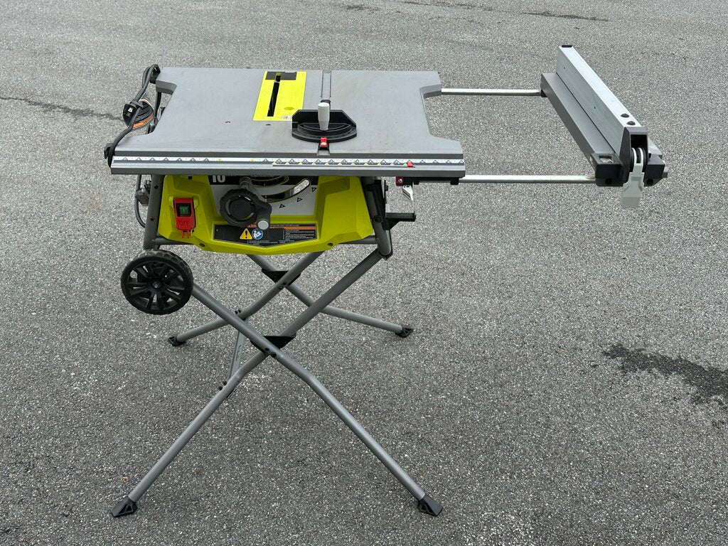 Corded Portable Table Saw With Rolling Stand