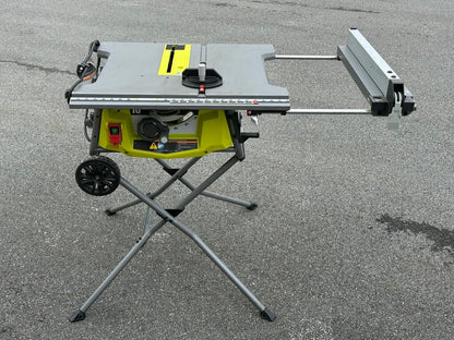 Corded Portable Table Saw With Rolling Stand