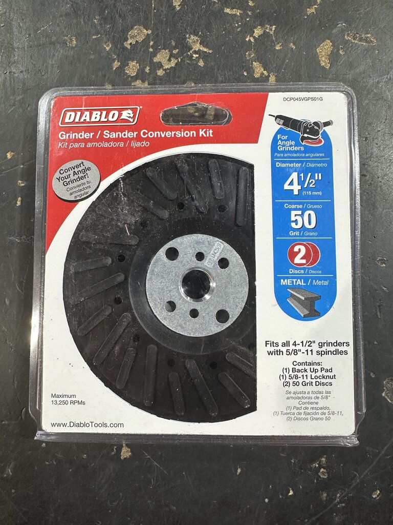4-1/2" Grinder to Sander Conversion Kit