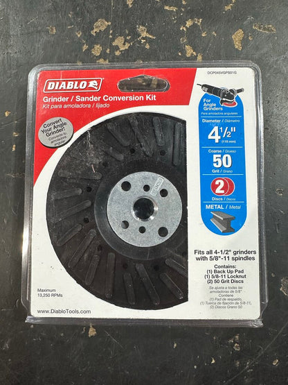 4-1/2" Grinder to Sander Conversion Kit