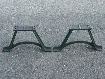 Cast Iron Industrial Machine Support Stands – Pair