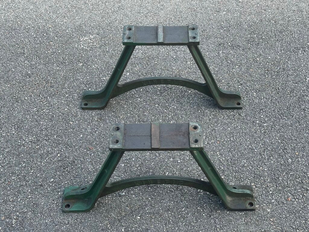 Cast Iron Industrial Machine Support Stands – Pair