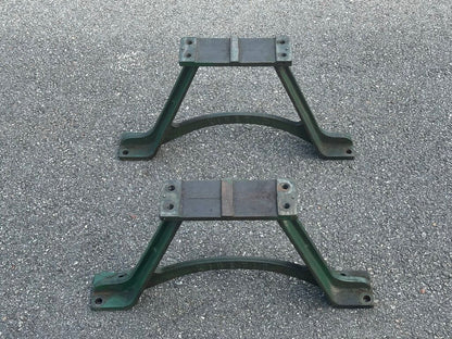 Cast Iron Industrial Machine Support Stands – Pair