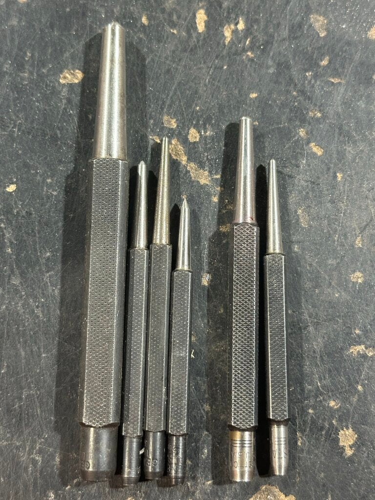 Center Punch with Square Shank Set