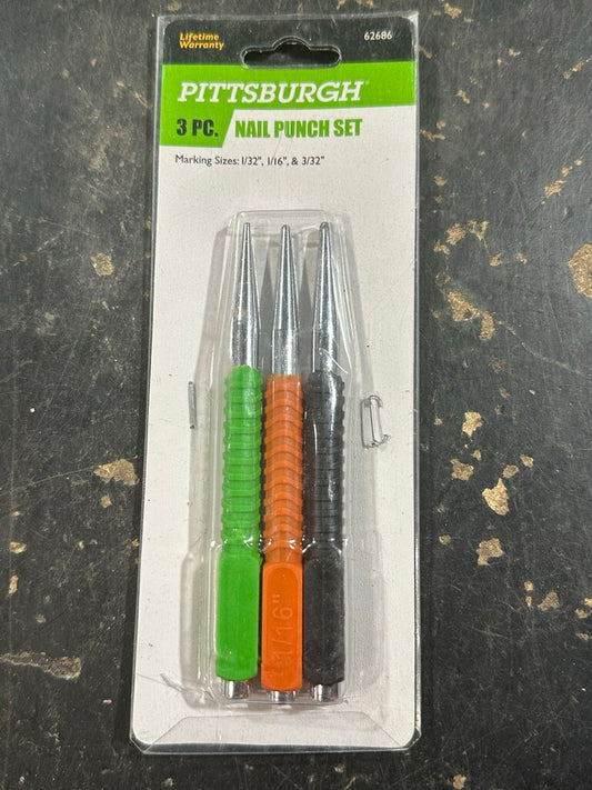 Nail Punch Set, 3-Piece